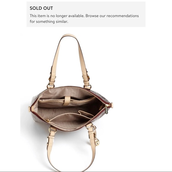 Gorgeous Red/Burgundy Large Michael Kors Purse - Picture 10 of 12